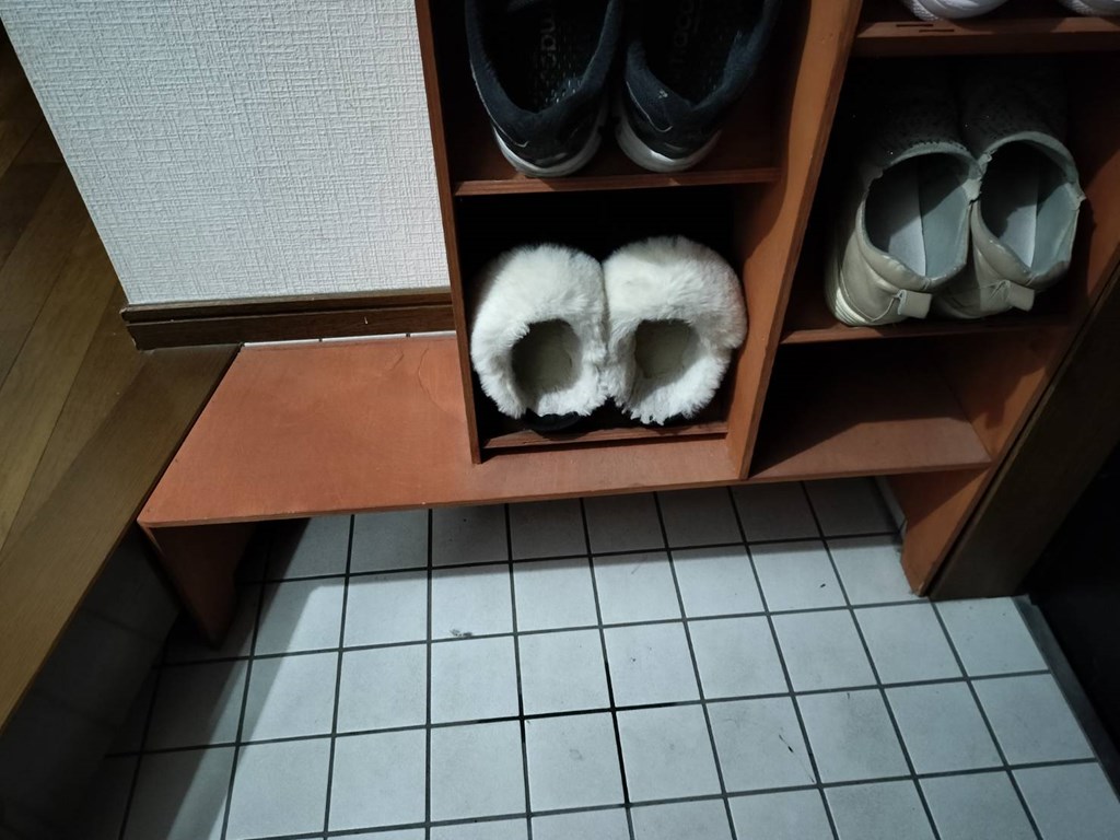 タイル貼りのたたきに合わせたオーダー